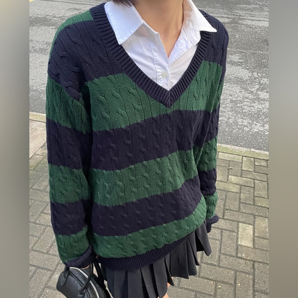 Brandy Melville Nikki Cotton Striped Sweater